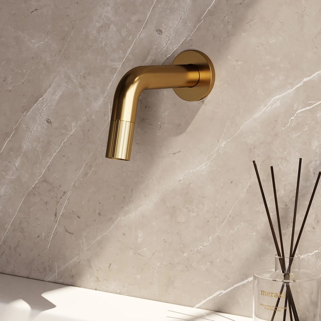 Brauer Stripe inbouw fonteinkraan messing geborsteld PVD