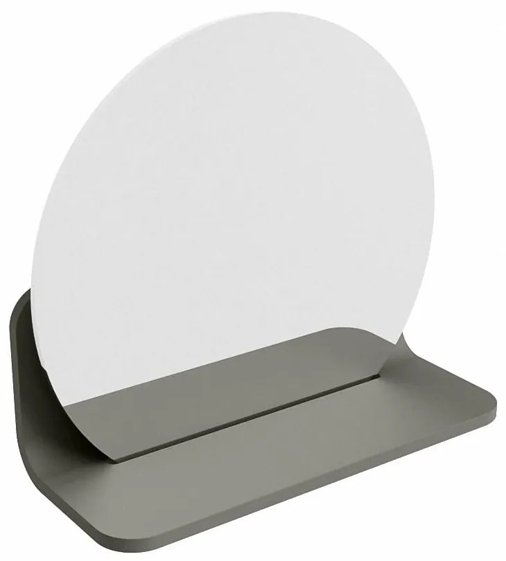 Mondiaz Spot spiegel rond Ø30cm met planchet smoke