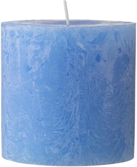 Rustieke Kaars 10 X 10 Cm (Blue)