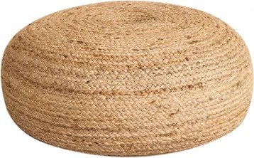 Ronde Poef Van Jute Pilew Ø60 Cm - Sklum
