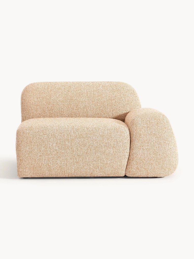 Bouclé hoekmodule Wolke