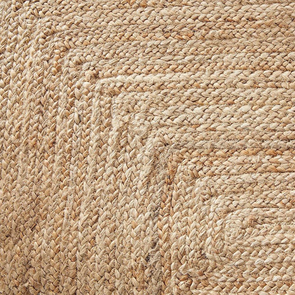 Vloerkleed in jute, formaat XL, handgevlochten, Hempy