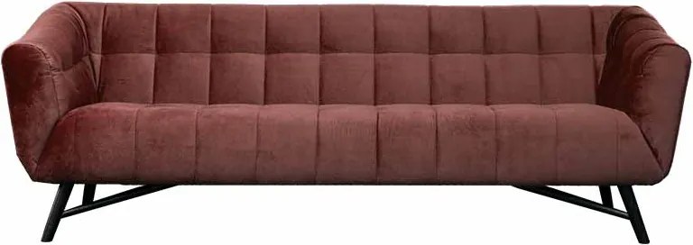 3 zitsbank - Rang - velours Juke carmine 36