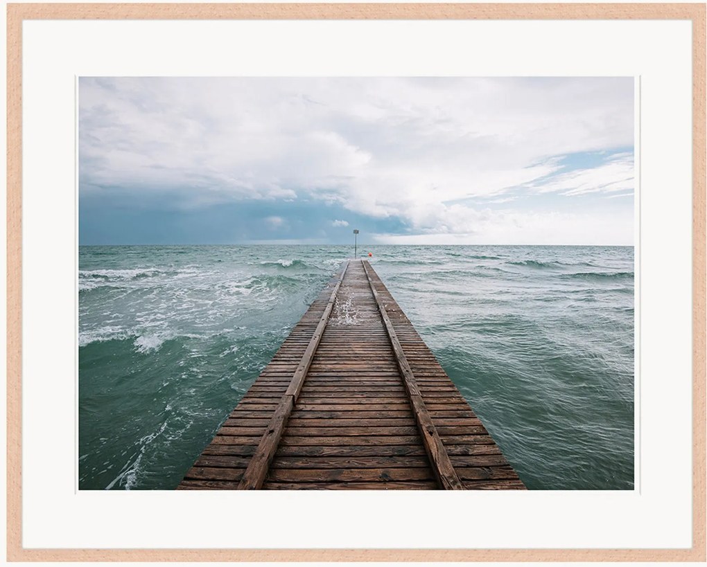 Ingelijste digitale print Sea Coastline