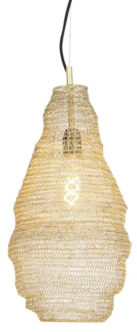 Oosterse hanglamp goud - Nidum Rombo