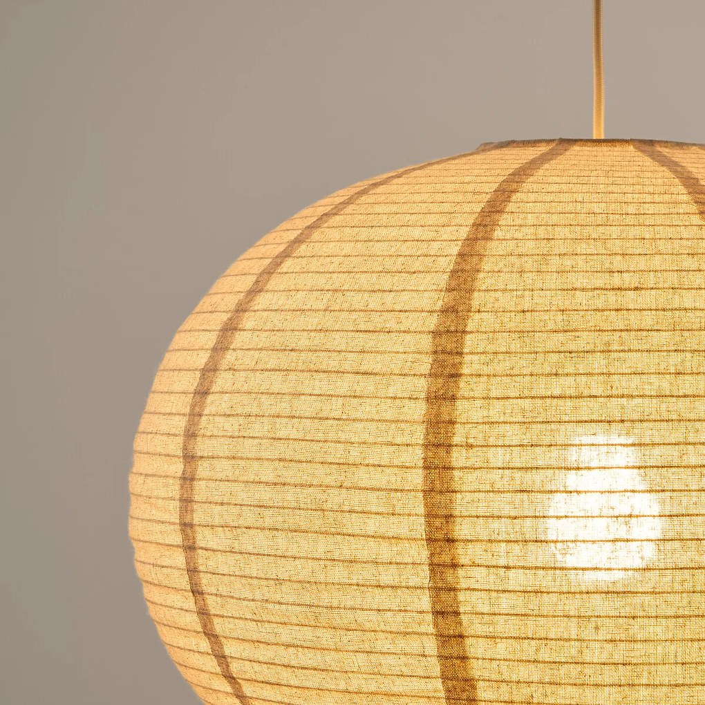 Linnen bollamp, diameter 50 cm, MARY