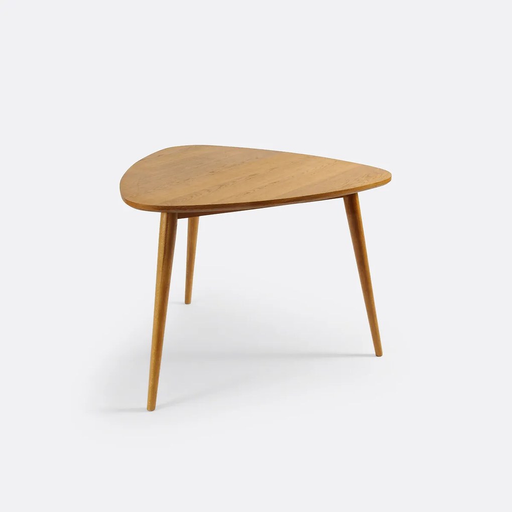 Eettafel in eikenhout en fineer, 3 personen, Quilda