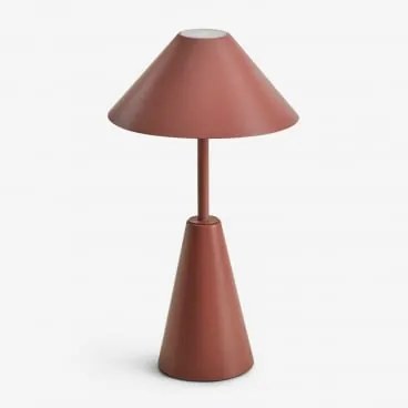 Draadloze Led-buiten Tafellamp Van Ijzer Alexis Terracota - Sklum