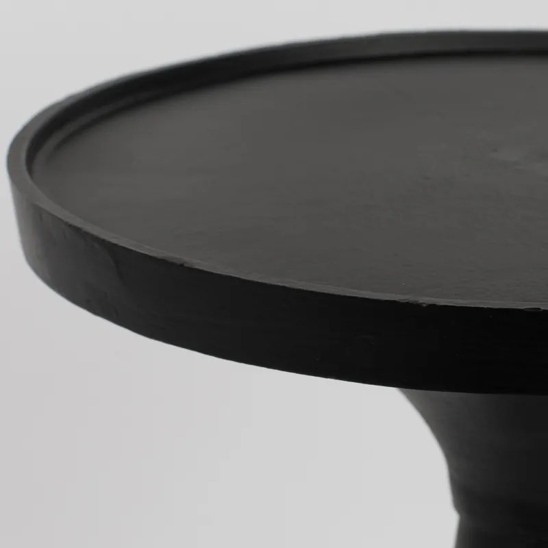 Zuiver Floss Ronde Bijzettafel Zwart - 28 X 28cm.