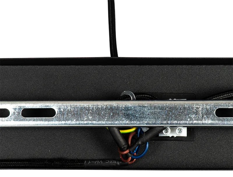 Art deco hanglamp zwart en smoke glas 3-lichts - Pallon