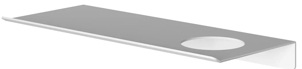 Hotbath &More planchet 30cm met uitsparing voor een zeepdispenser of beker wit