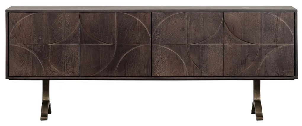 BePureHome Draw Dressoir Mangohout Walnoot - 180x40x70cm.