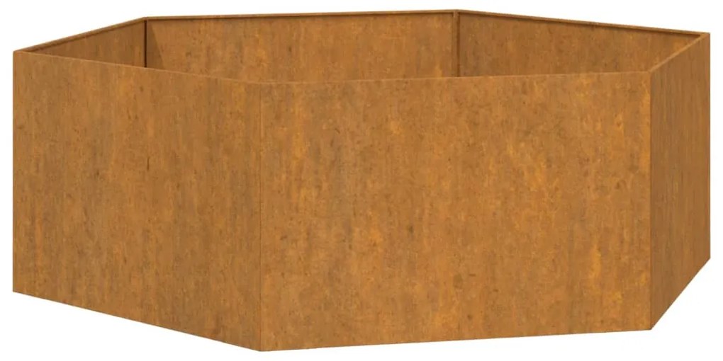 vidaXL Plantenbak roestig 138x120x45 cm cortenstaal