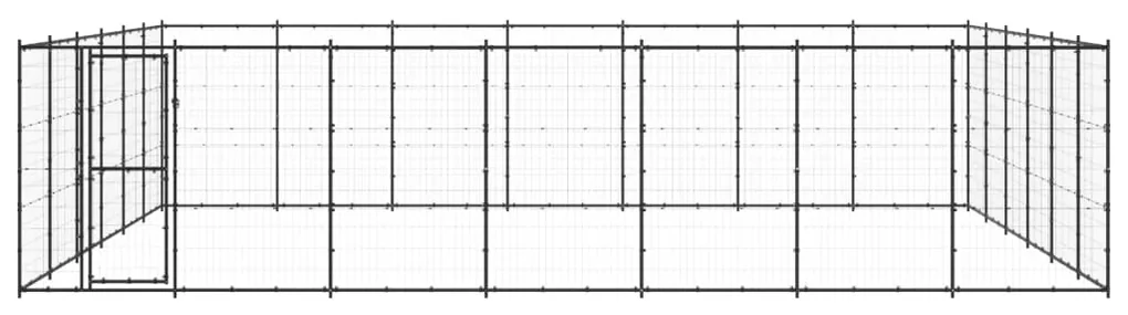 vidaXL Hondenkennel 50,82 m² staal