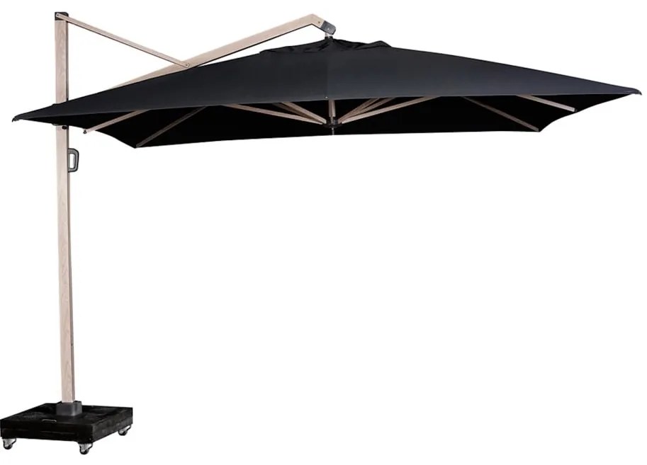 Icon premium zweefparasol 400x300 cm oak mast faded black
