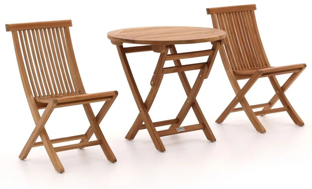 Bistro- en balkonset Sunyard  | 2 personen | Tuinset teakhout | 3-delig | Kees Smit Tuinmeubelen