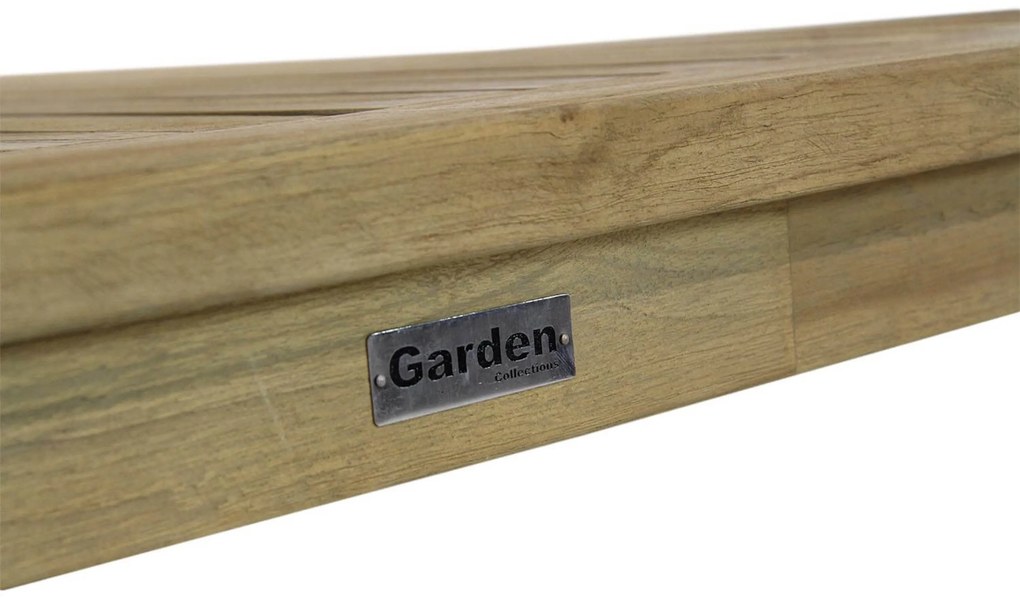 Tuinset 4 personen 160 cm Wicker Grijs Garden Collections Edingburgh/Weston