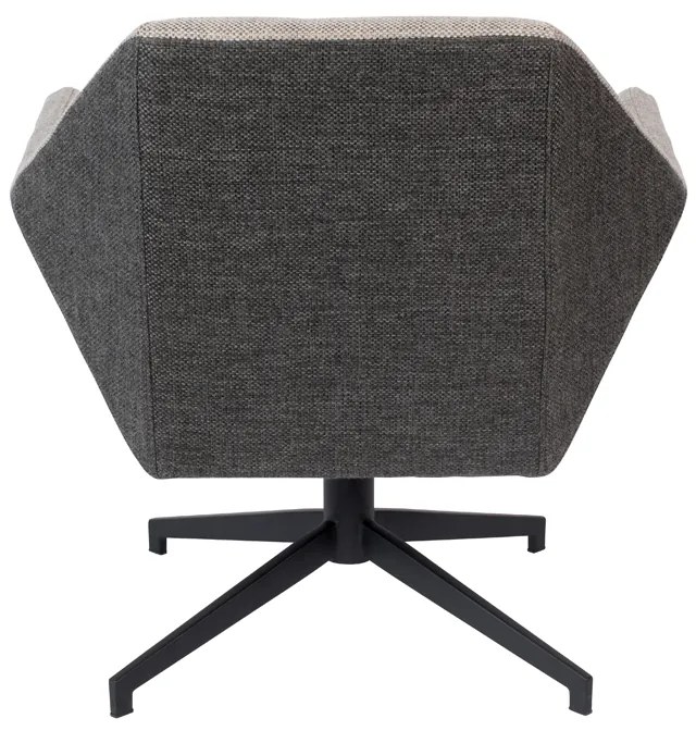 Zuiver Uncle Jesse Retro Draaifauteuil Grijs