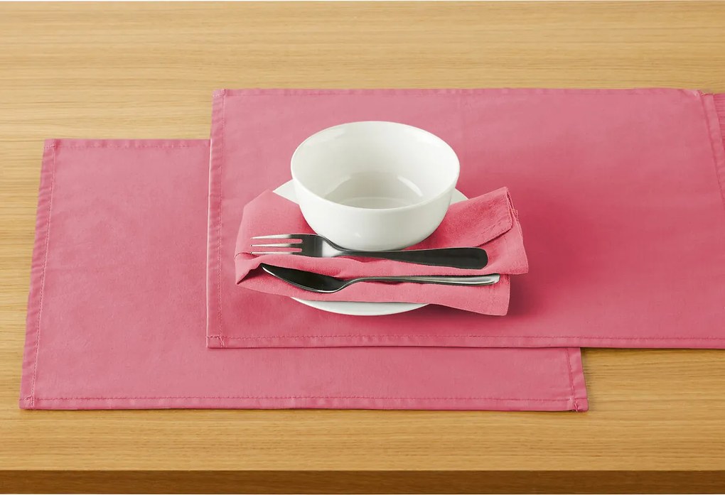 Set van 2 placemats in soepel gecoat katoen, Scénario
