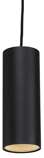 Design hanglamp zwart GU10 50mm - Tubo Design, Modern GU10 cilinder / rond Binnenverlichting Lamp