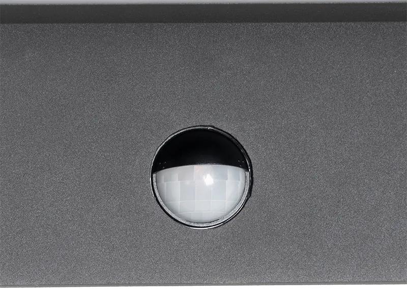 Buitenwandlamp met bewegingsmelder antraciet incl. LED IP54 bewegingssensor - Harvey Modern IP54 Buitenverlichting