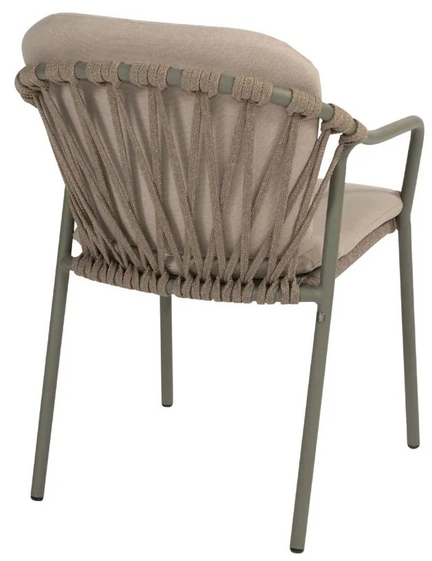 Taste by 4 Seasons Manitoba stapelbare tuinstoel olijfgroen SALE  Tuinstoel    taupe weerbestendig