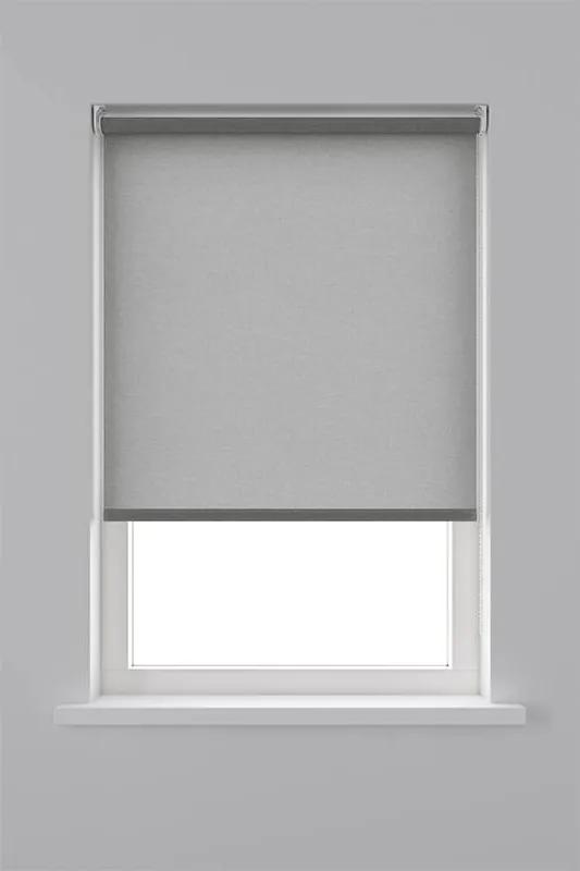 Decosol Rolgordijn Lichtdoorlatend Structuur - Grijs 180 x 190 cm