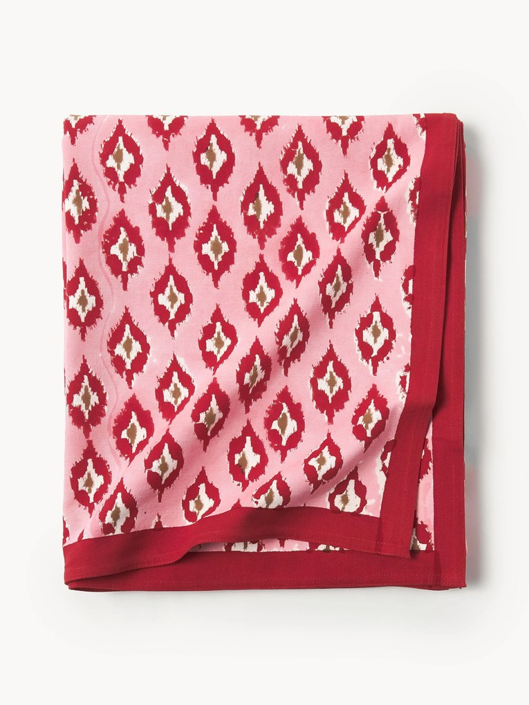 Handbeschilderde katoenen tafelkleed Atahan