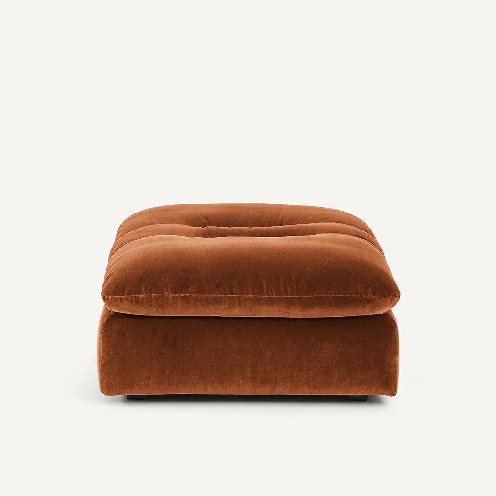 Modulaire fluwelen voetensteun, GIULIANO