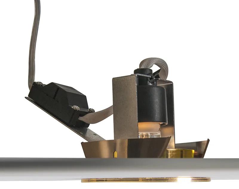 Set van 10 inbouwspots goud kantelbaar - Cisco Design, Modern GU10 rond Binnenverlichting Lamp