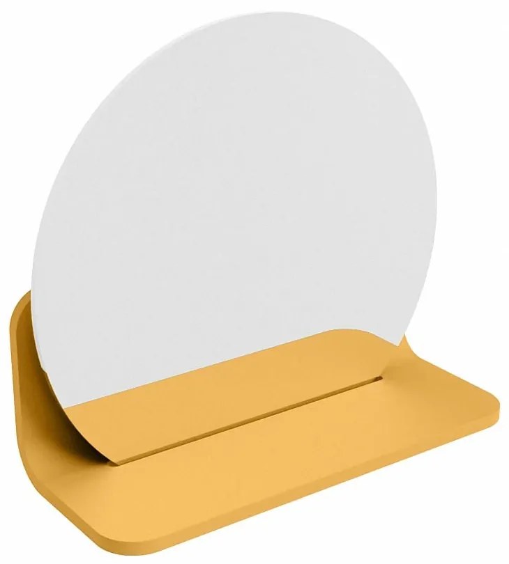 Mondiaz Spot spiegel rond Ø30cm met planchet ocher