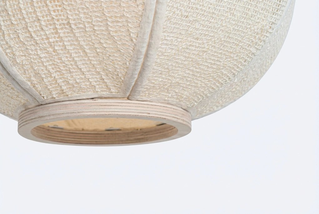 Oosterse Hanglamp Naturel Stof - Rob Taupe