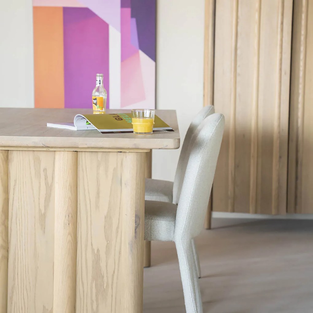 Eleonora Jake Design Eettafel Eiken Naturel 180x100 Cm - 180 X 100cm.