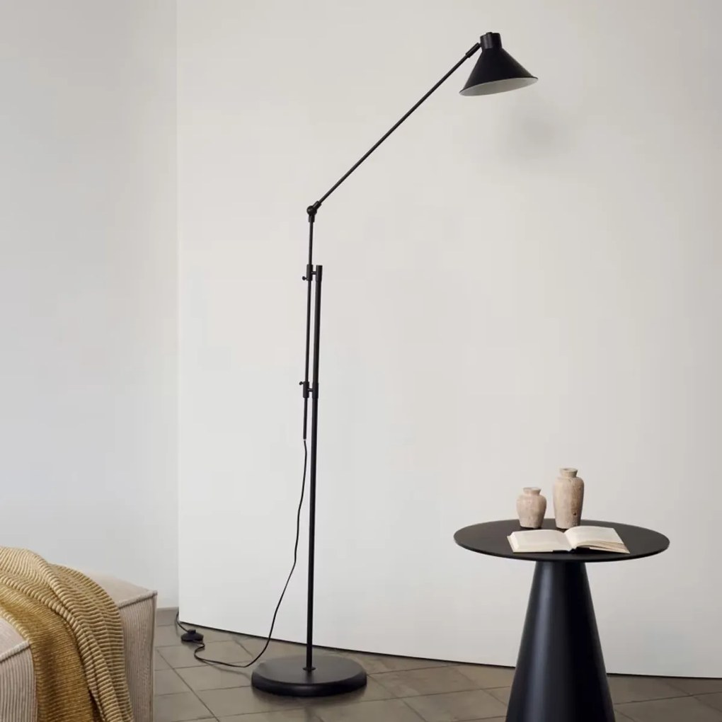 Kave Home Dione Zwarte Design Vloerlamp