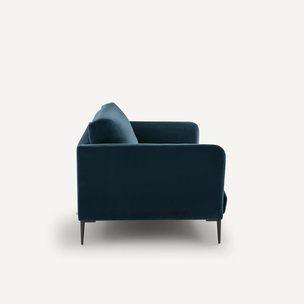 Fluwelen 2-zitsbank, Oscar-design E. Gallina