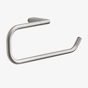 Wandhanddoekhouder Met Stang 30 Cm Voor Badkamer In Roestvrij Staal Rovent Geborsteld Grijs - Sklum
