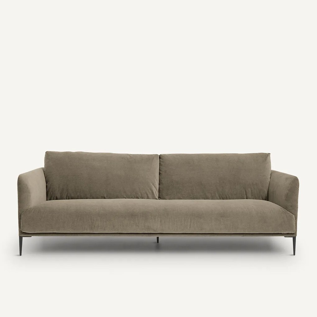 3- of 4-zitsbank in stonewashed fluweel, Oscar, ontwerp Emmanuel Gallina