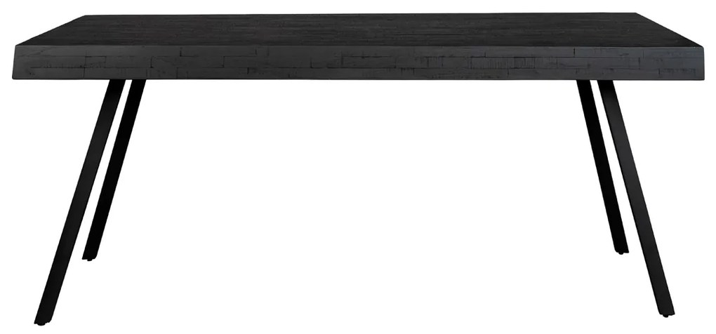 Lavis Suri Black Eettafel Van Gerecycled Teak Zwart 220 X 90 Cm - 220 X 100cm.