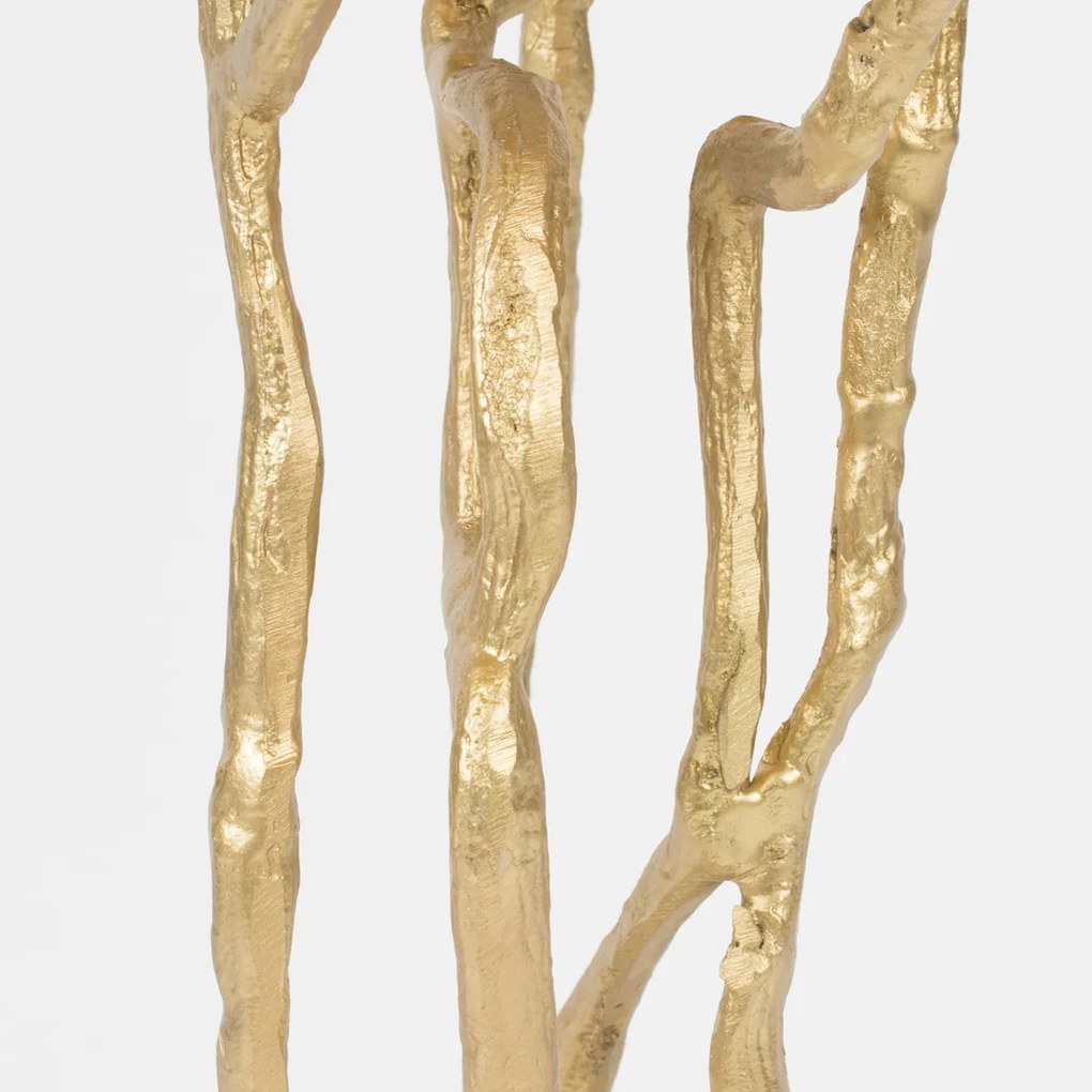 Ginkgo Blad Bijzettafel Goud - 60 X 57cm.