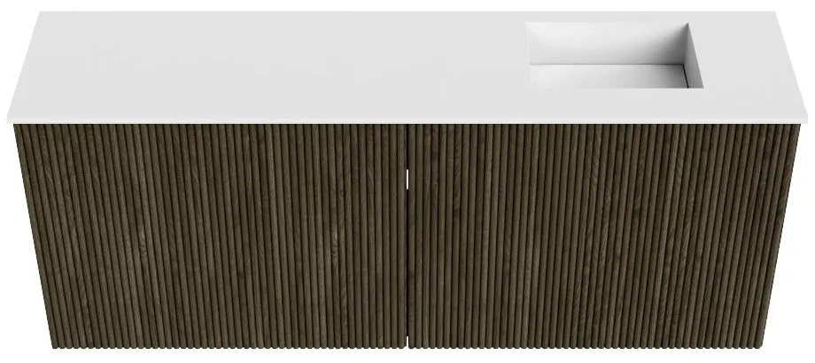 Mondiaz Joya 100cm toiletmeubel shadow met wastafel faye rechts 1 kraangat talc
