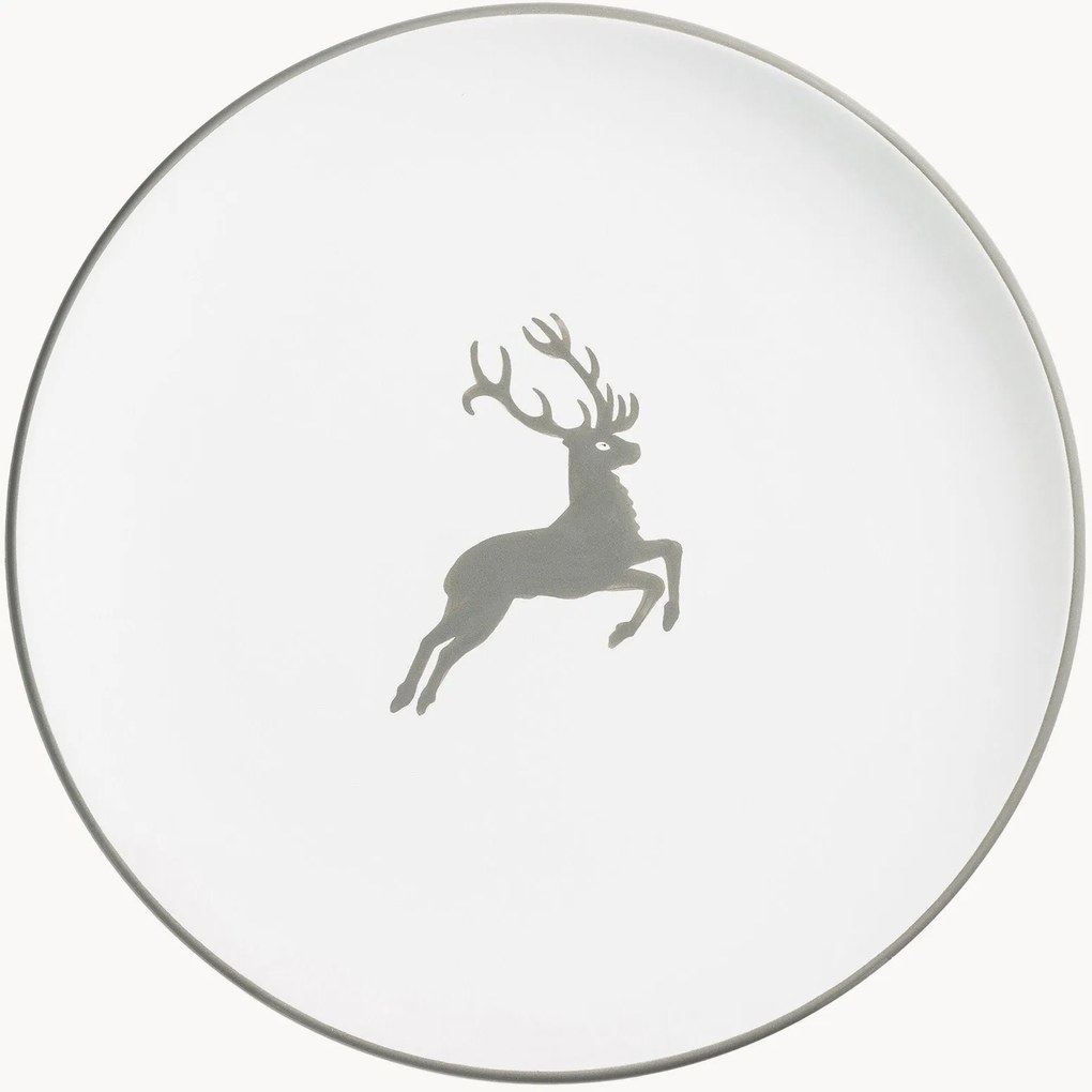 Handgemaakt dinerbord Grauer Hirsch