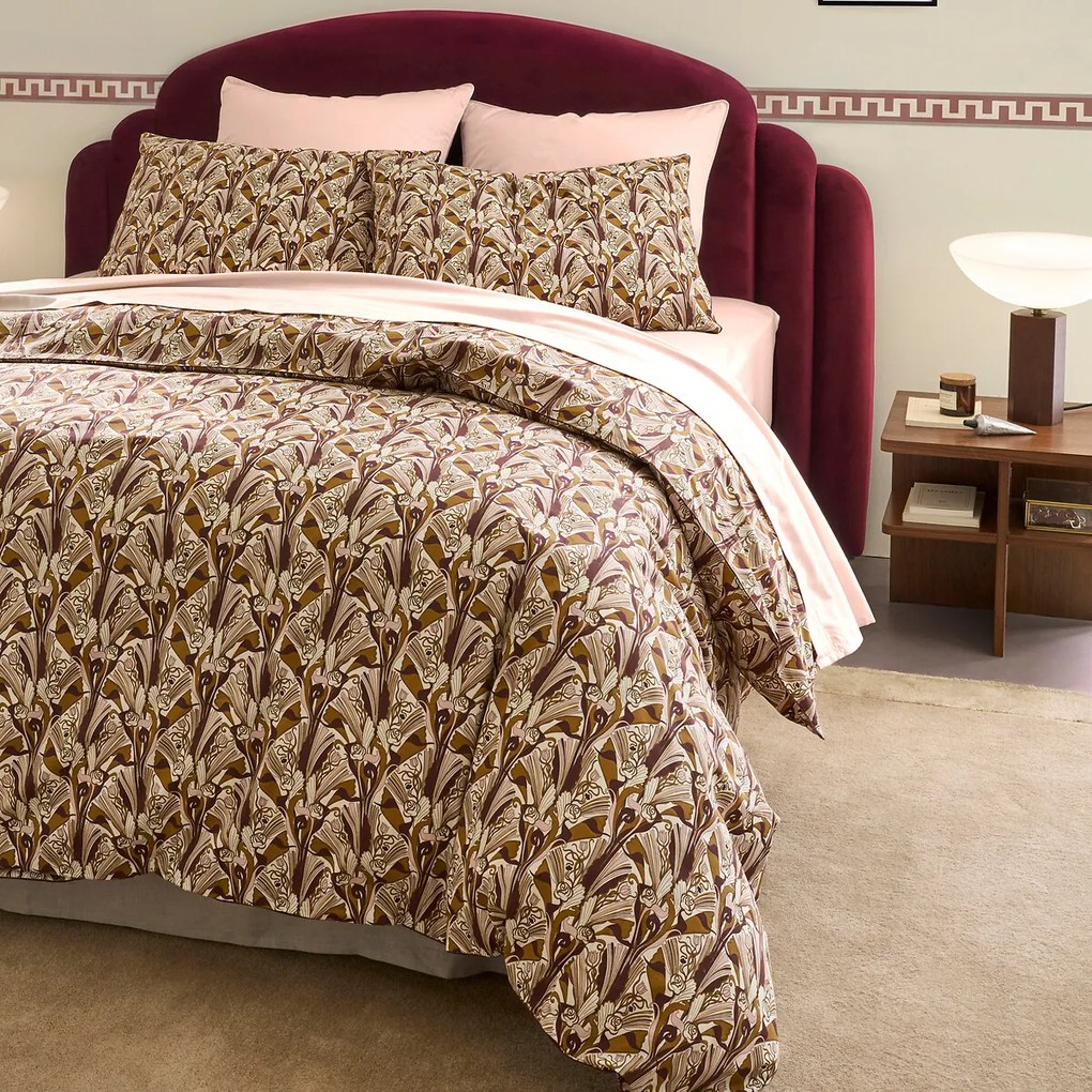 Hoeslaken satijn katoen, 153 draden, 30 cm kop, Opale