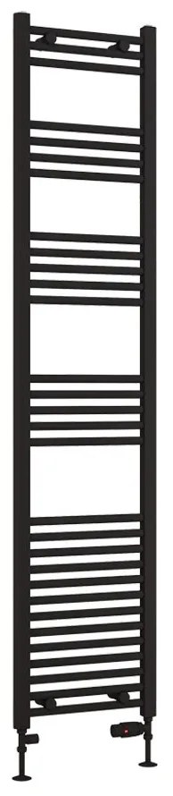 Eastbrook Wendover handdoekradiator 40x180cm 723W zwart mat