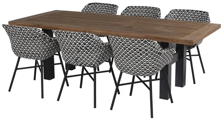 Hartman Delphine dining stoel white - black