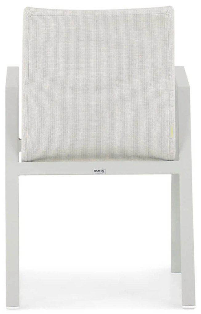 Tuinset Ronde Tuintafel 6 personen 180 cm Aluminium/textileen Taupe Osmen Joliet/Fungo