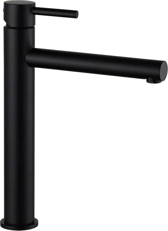 Mexen Elba hoge wastafelkraan, zwart - 74110-70