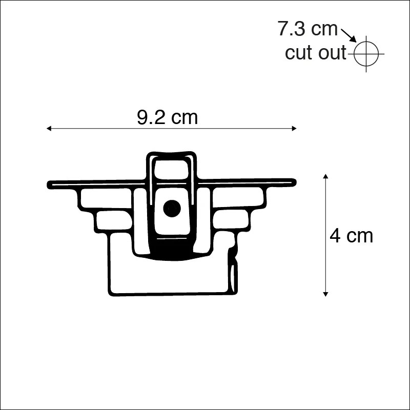 Set van 3 inbouwspots wit incl. LED 3-staps dimbaar - Miu