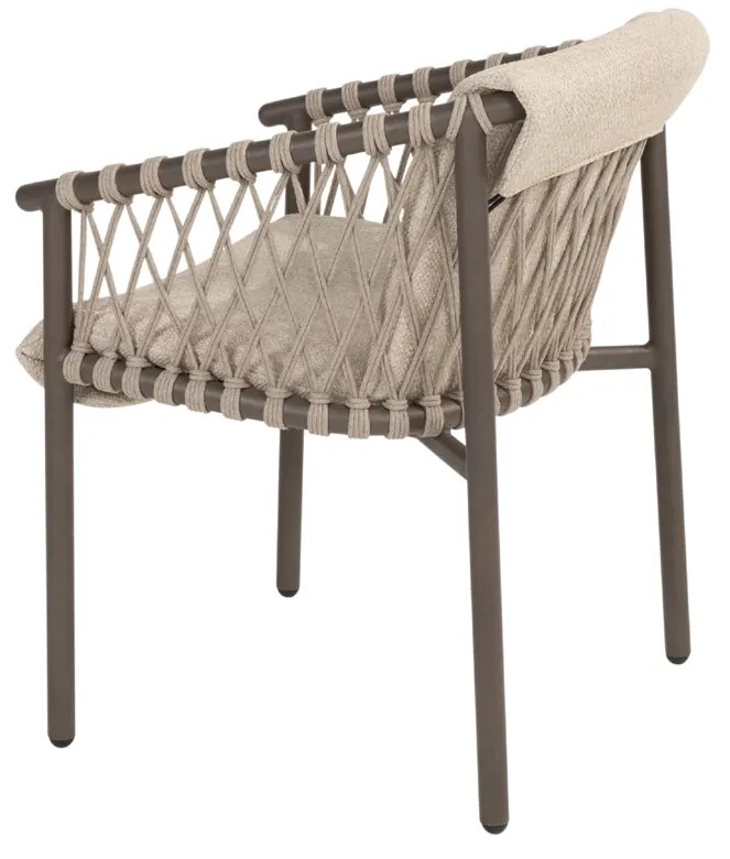 4 Seasons Outdoor Allora tuinstoel terre SALE Tuinstoel bruin weerbestendig