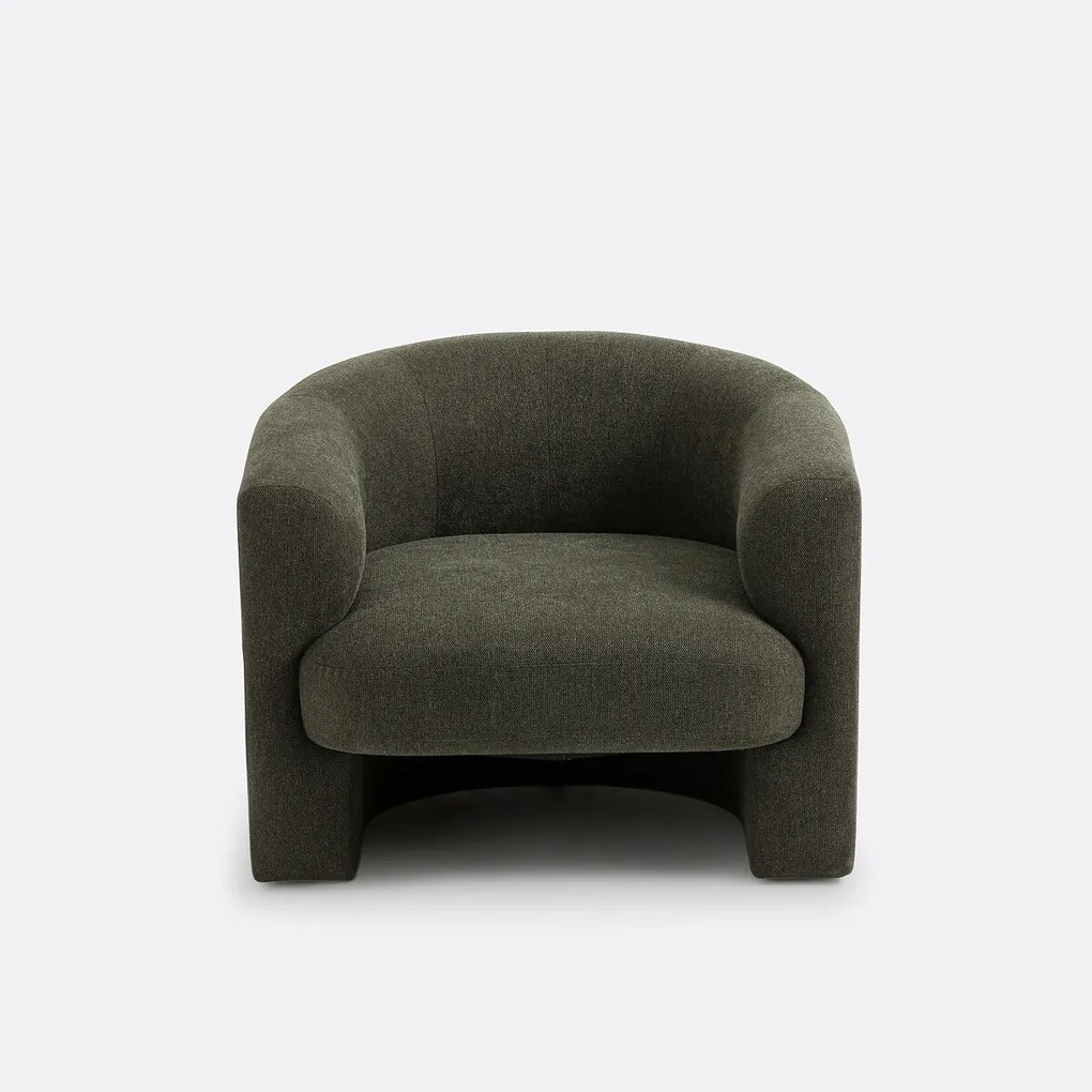 Retro fauteuil in getextureerde stof, Nolami