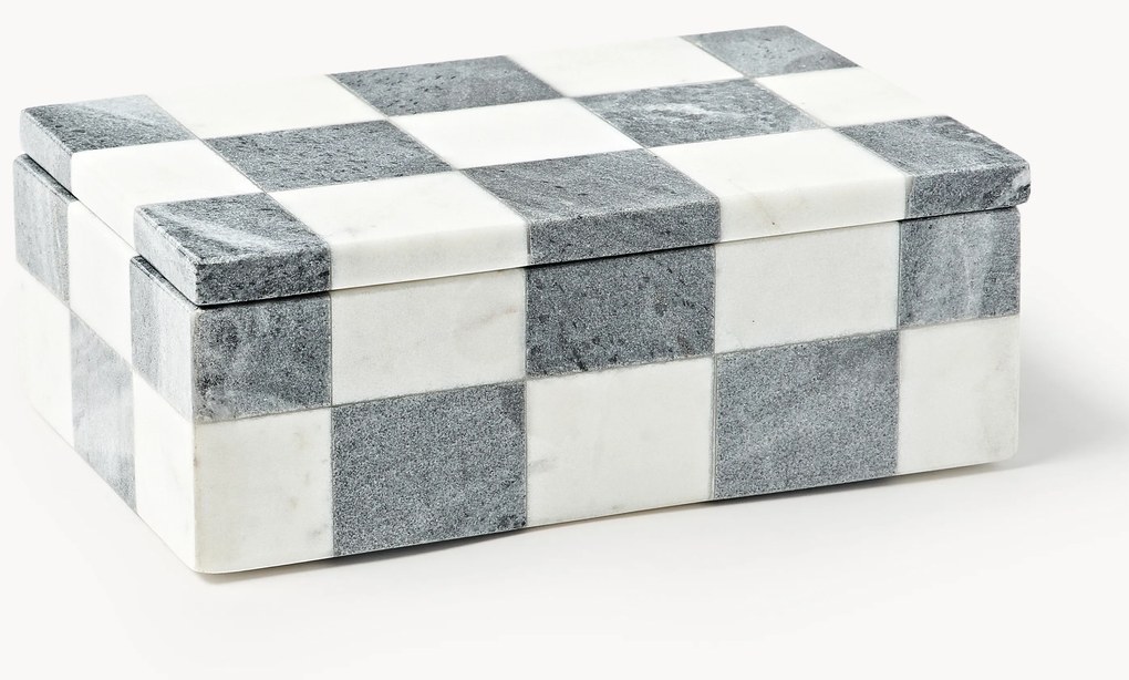 Westwing Crosby Studios, marmeren juwelendoos Carreaux met deksel